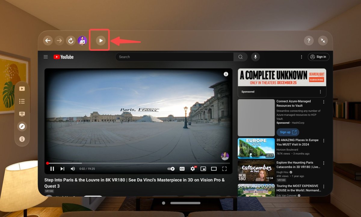 how to watch youtube full screen moon player
